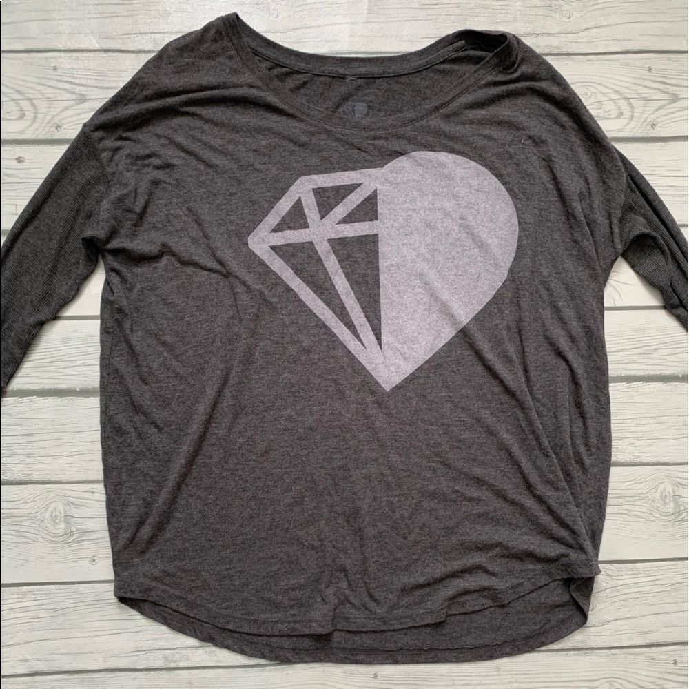 So Worth Loving/long sleeve dolman top-gray-medium - Picture 5 of 6